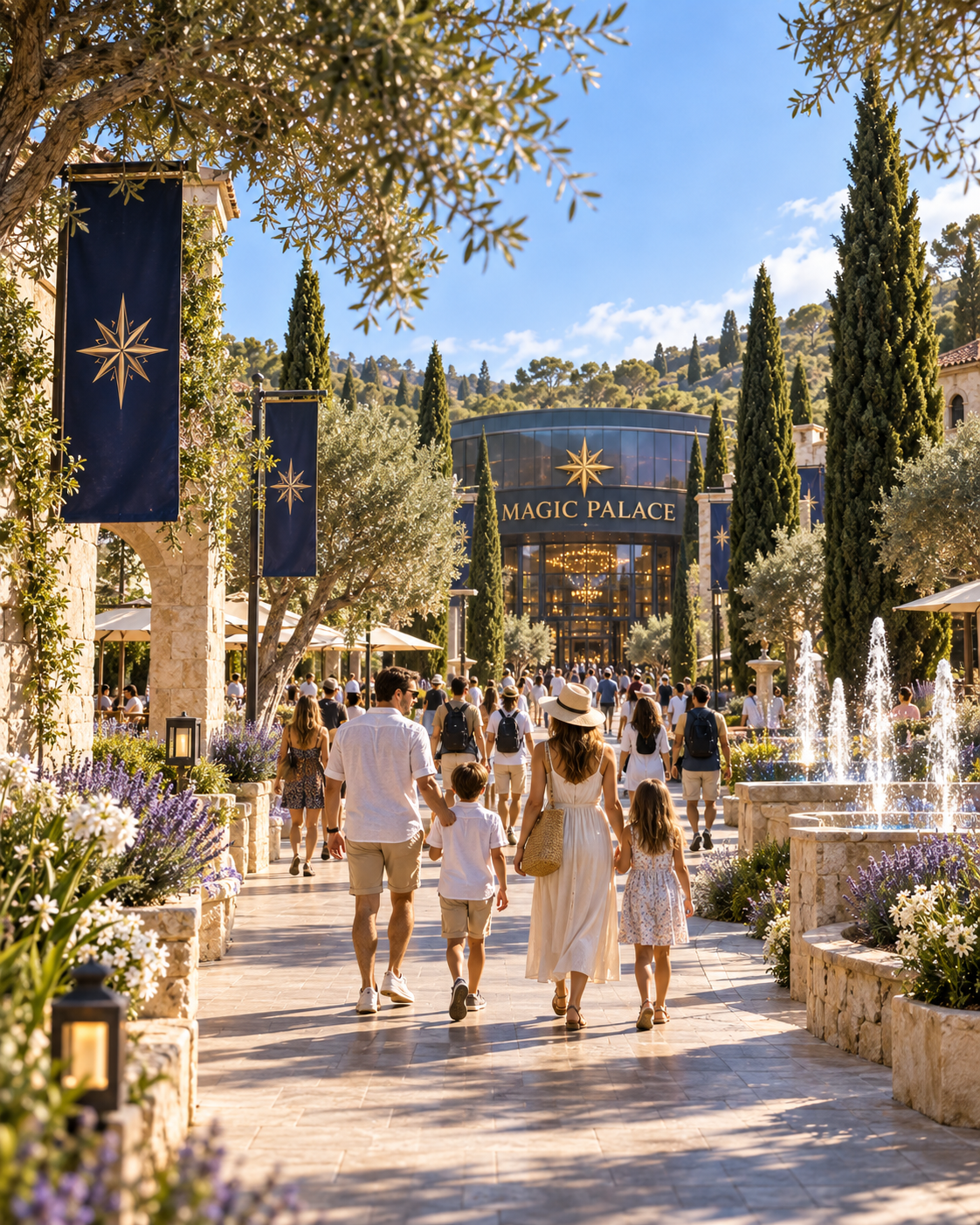 Walk from Illusioland to the Magic Palace